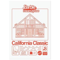 BARBIE - California Classic Dreamhouse - Art Print - Edition Limitée