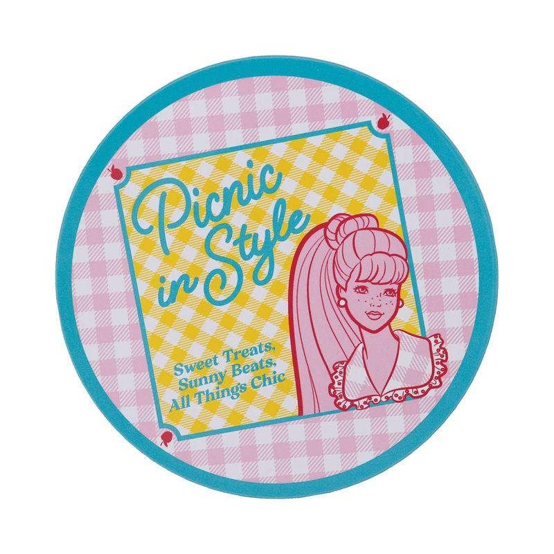 BARBIE - 4 Dessous de Verres Gravés en Métal