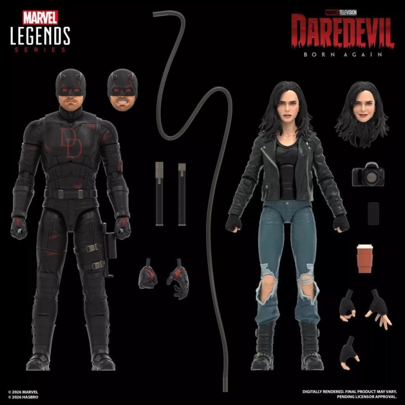 MARVEL - Daredevil & Jessica Jones - Figurine Legend Series 15cm