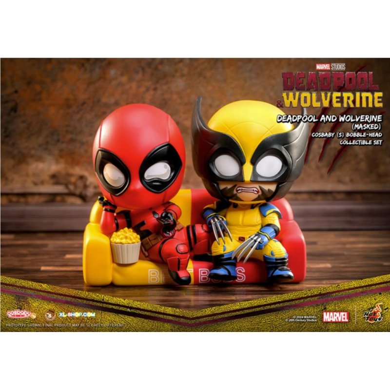 MARVEL - Cosbaby - Wave 5 - Deadpool & Wolverine Masked