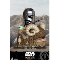 STAR WARS - Cosbaby - Wave 3 - Mandalorian & Child with Bantha