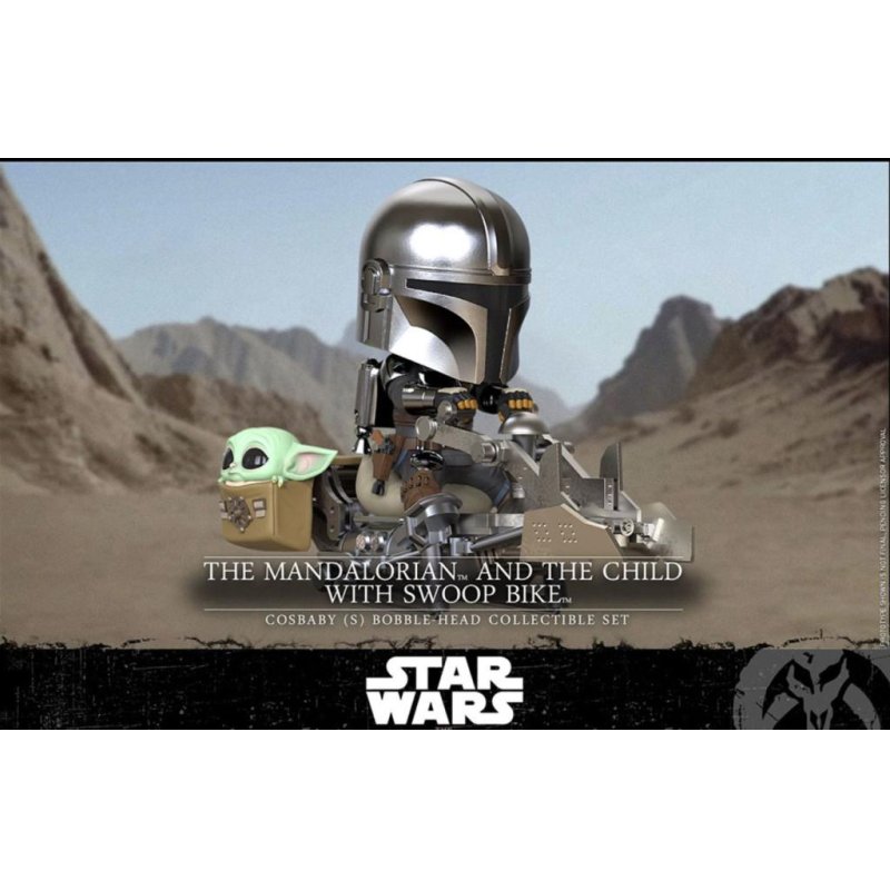 STAR WARS - Cosbaby - Wave 1 - Mandalorian & the Child swoop Bike