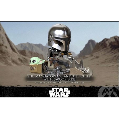 STAR WARS - Cosbaby - Wave 1 - Mandalorian & the Child swoop Bike