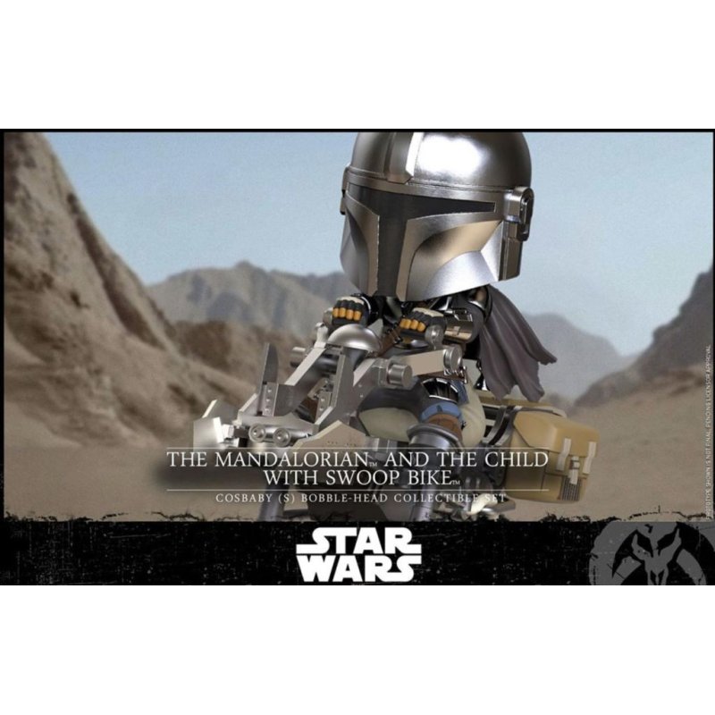 STAR WARS - Cosbaby - Wave 1 - Mandalorian & the Child swoop Bike