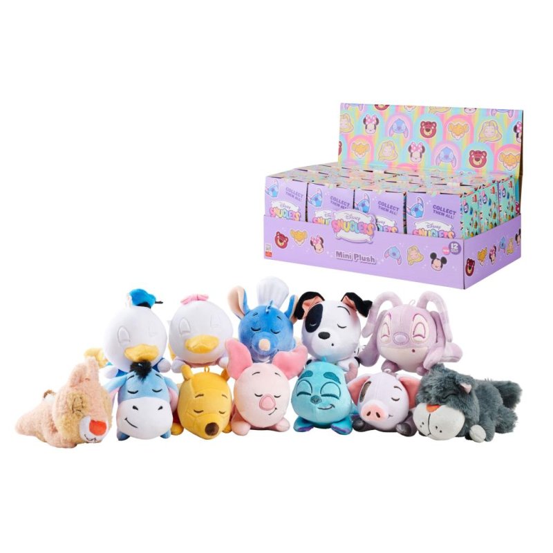 DISNEY - Serie 2 - Display de 12 peluches 'Snuglets' Blind Box - 14cm