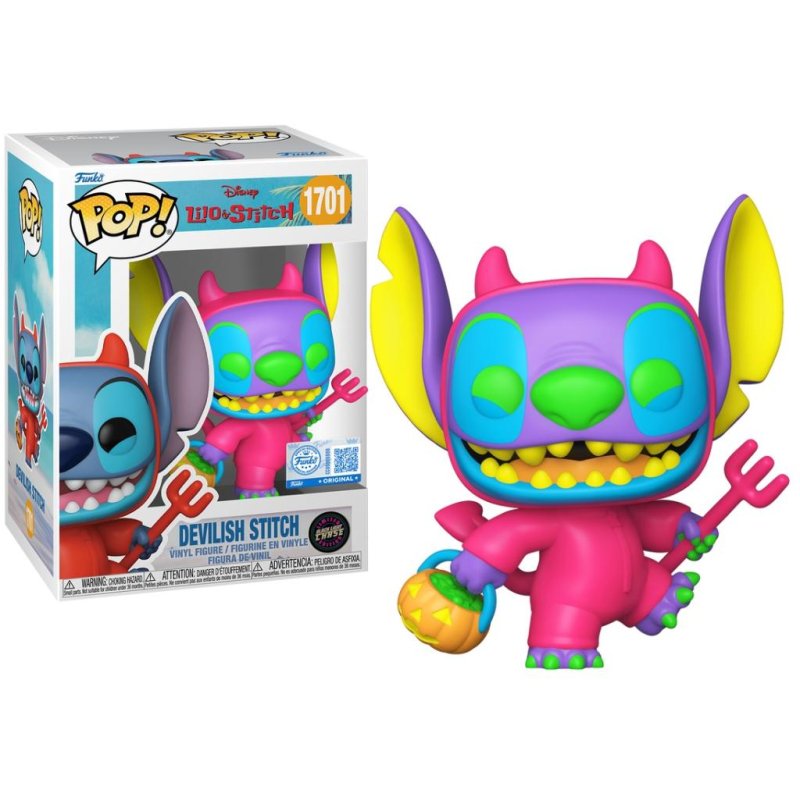 Funko Pop! - Vinyl Exclusive Stitch as Devil w/CH (91833)