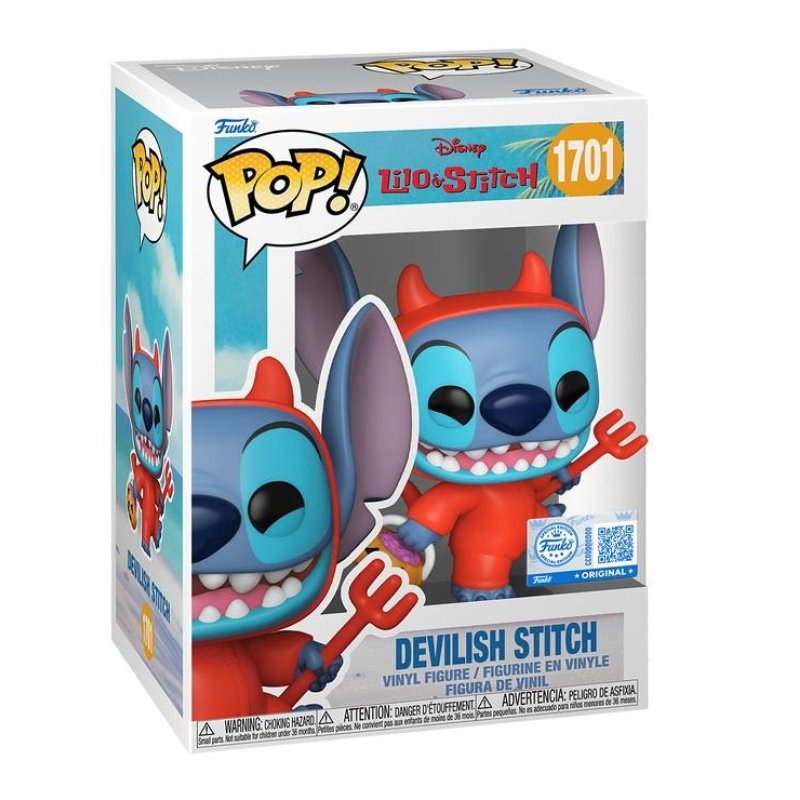 Funko Pop! - Vinyl Exclusive Stitch as Devil w/CH (91833)