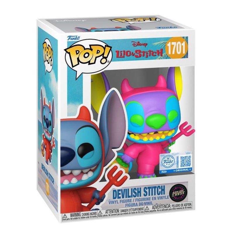 Funko Pop! - Vinyl Exclusive Stitch as Devil w/CH (91833)