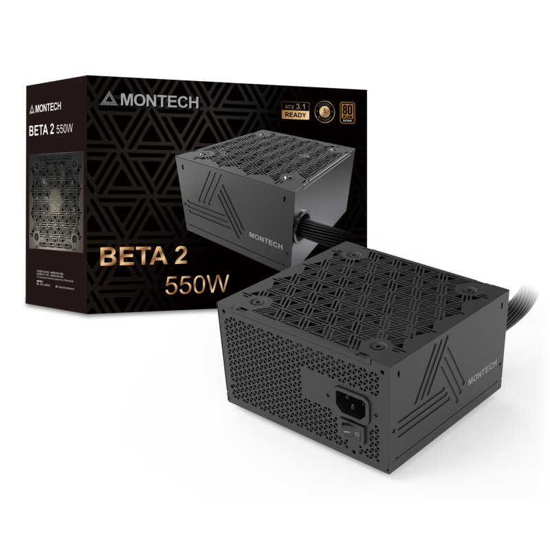 Montech BETA 2 power supply unit 550 W 20 4 pin ATX ATX Black