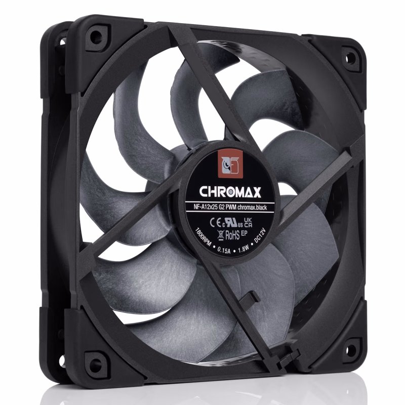 Noctua NF-A12x25 G2 PWM chromax.black