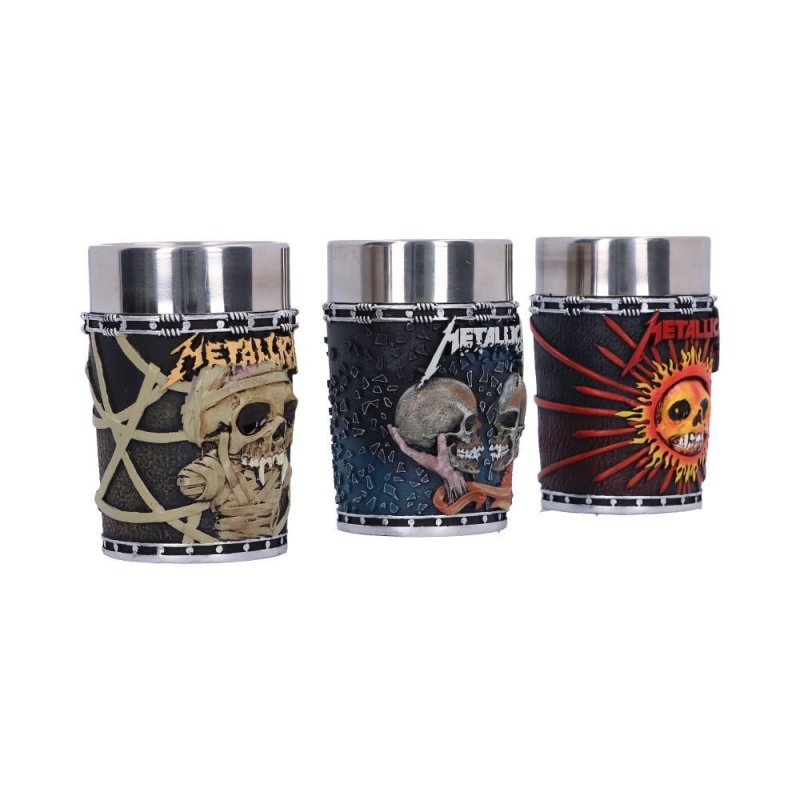 Metallica pack 3 verres à shot Pushead Art