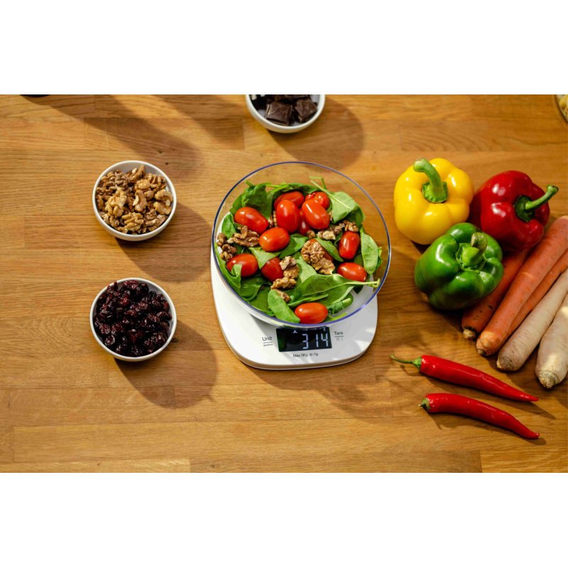 Zelmer ZKS1450 escabeaux de cuisine Blanc Comptoir Carré Balance de ménage électronique