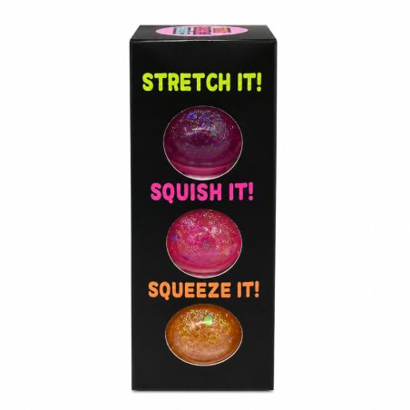 Robetoy - SQUEEZE BALL GLITTER 3pcs 5cm