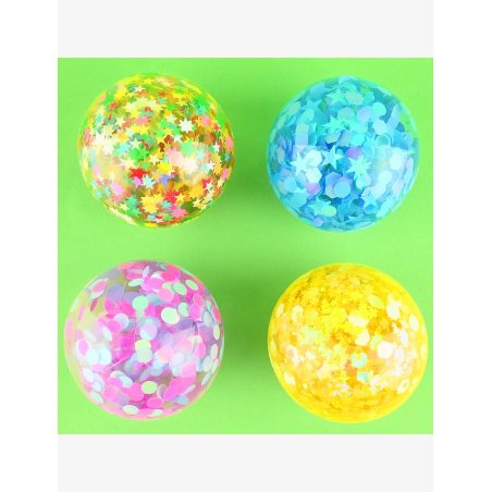 Robetoy - SQUEEZE BALL SEQUINS ass. 6cm