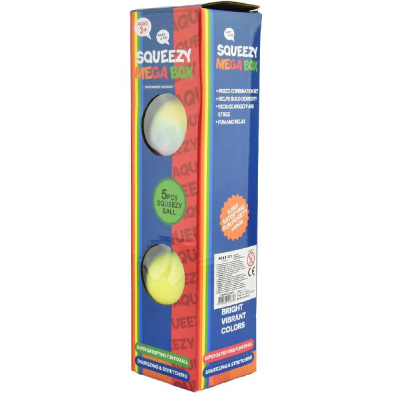 Robetoy - SQUEEZE BALL SET 5in1 5pcs 7cm
