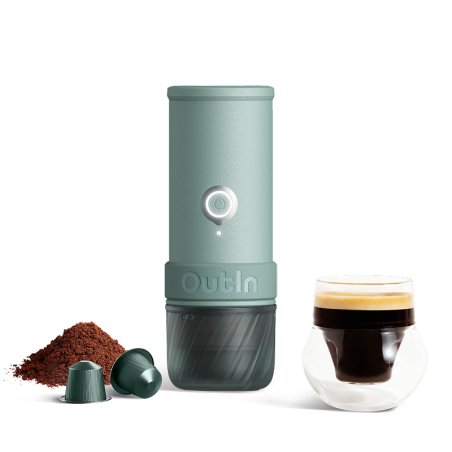 OutIn Mino - Canyon Green - Portable Electric Espresso Machine