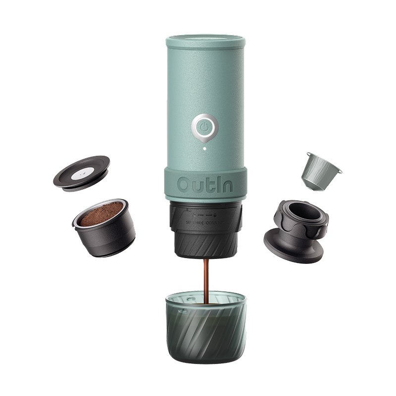 Outin OTEM-MO-01-AA-CG machine à café de voyage Turquoise