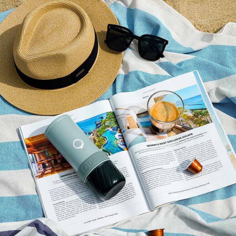 Outin OTEM-MO-01-AA-CG machine à café de voyage Turquoise