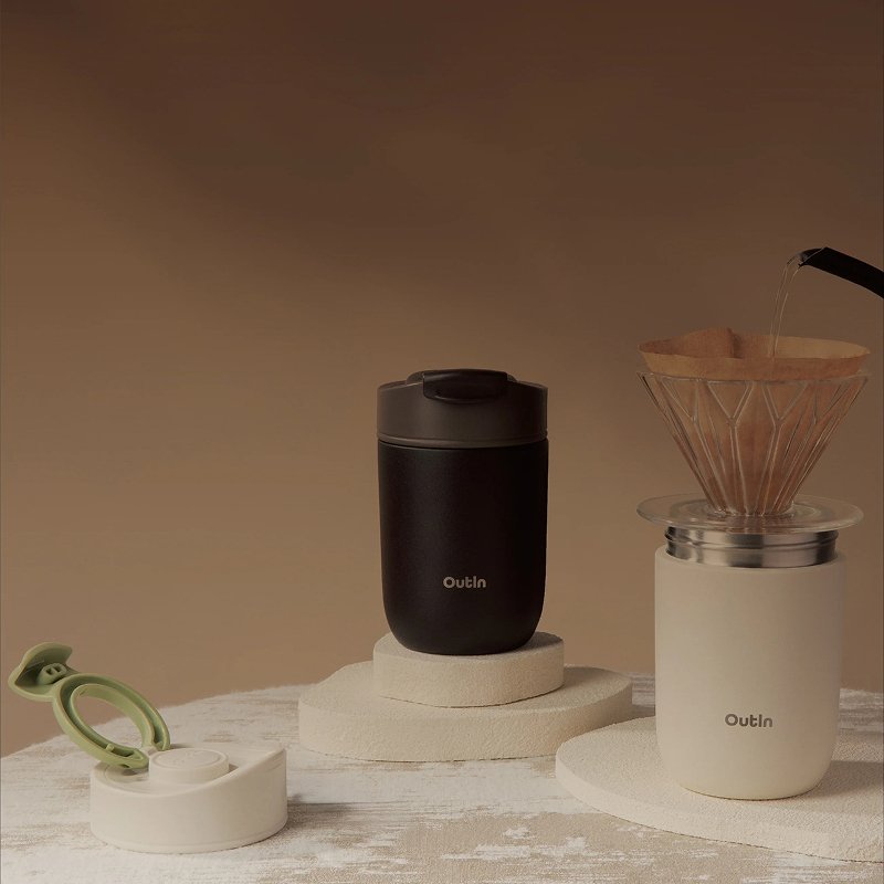 OutIn Travel Tumbler - Sand White - Cup