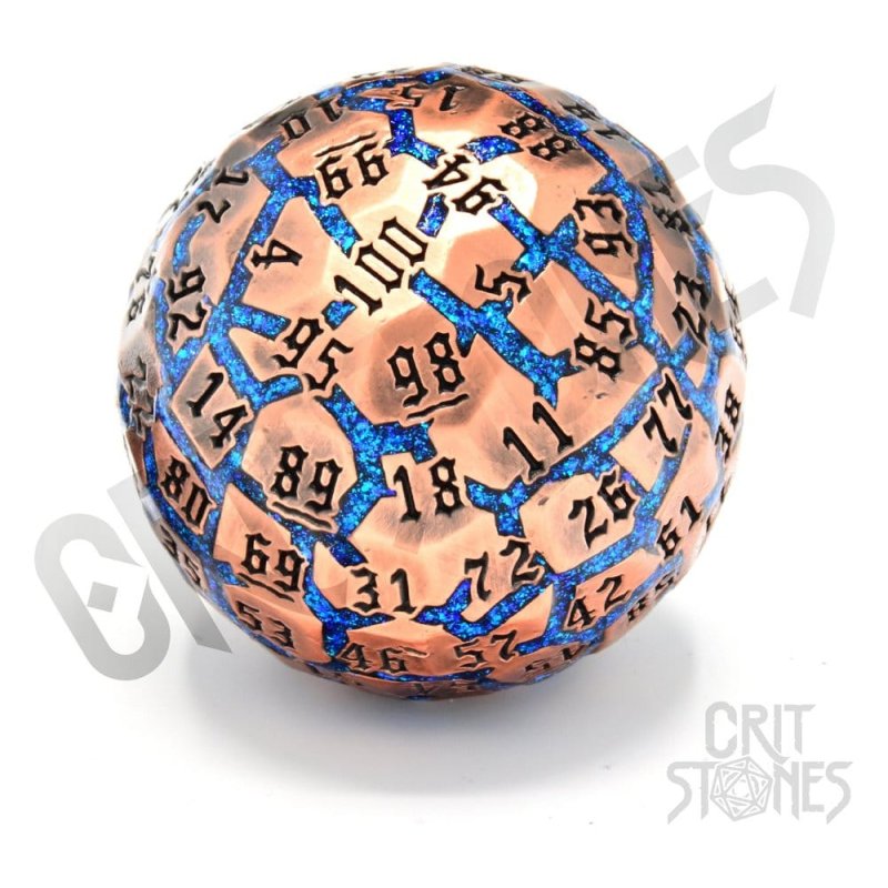 CritStones Metal Dice D100 Hextech Orb