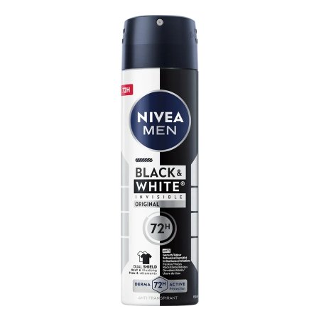 NIVEA MEN Black & White Hommes Déodorant spray 150 ml 1 pièce(s)