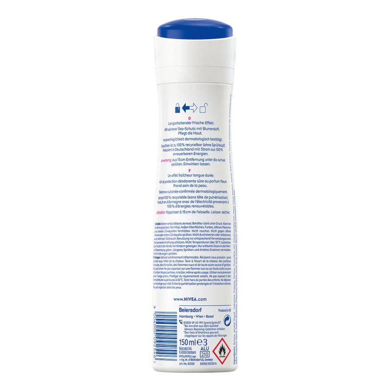 NIVEA Fresh Flower Women Spray deodorant 150 ml 1 pc(s)