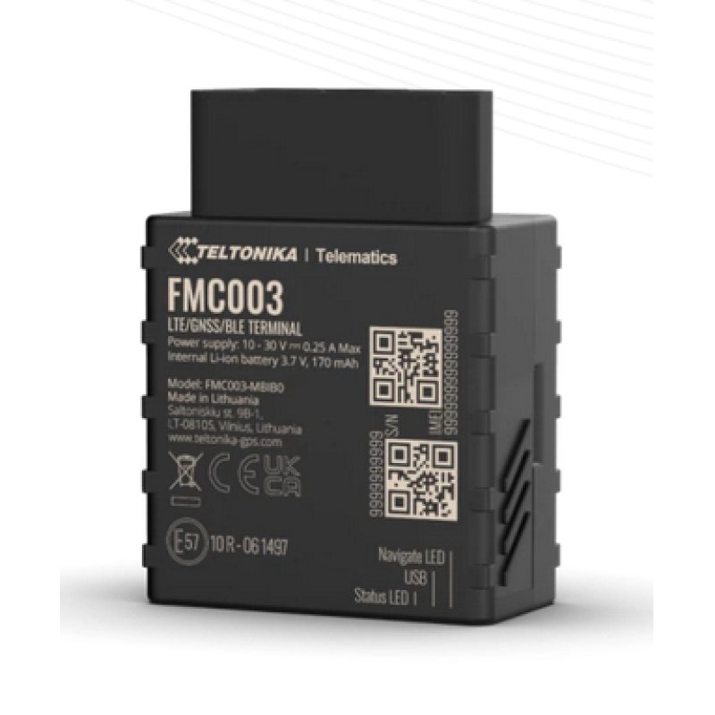 Teltonika FMC003 Traqueur GPS et localisateur Voiture Dispositif GPS Noir