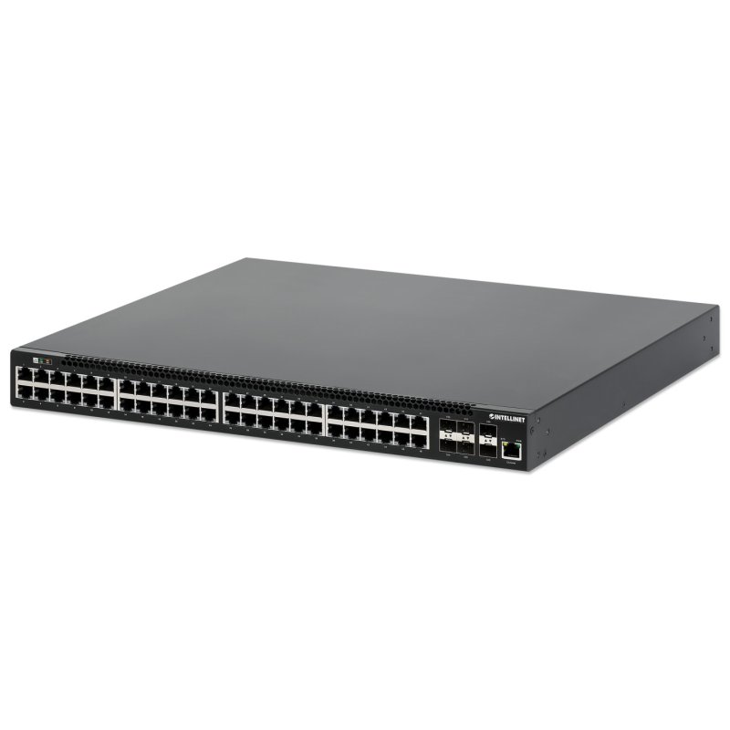 INTELLINET 54-P PoE Managed Switch 6x10GbE 850W