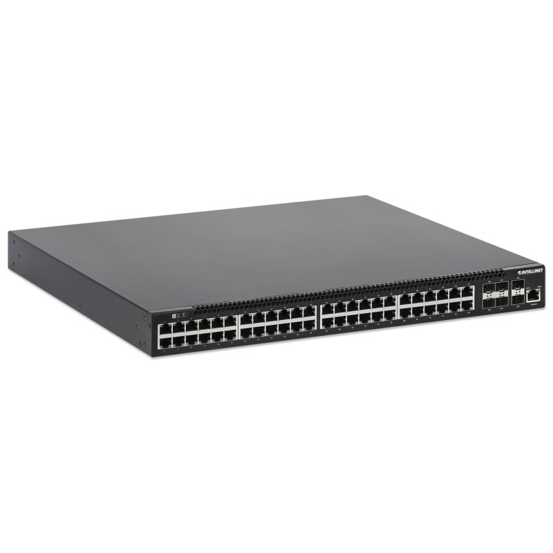 INTELLINET 54-P PoE Managed Switch 6x10GbE 850W
