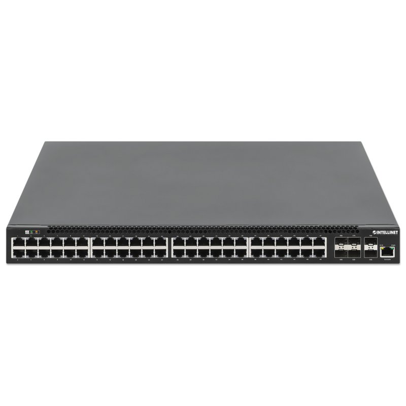 INTELLINET 54-P PoE Managed Switch 6x10GbE 850W
