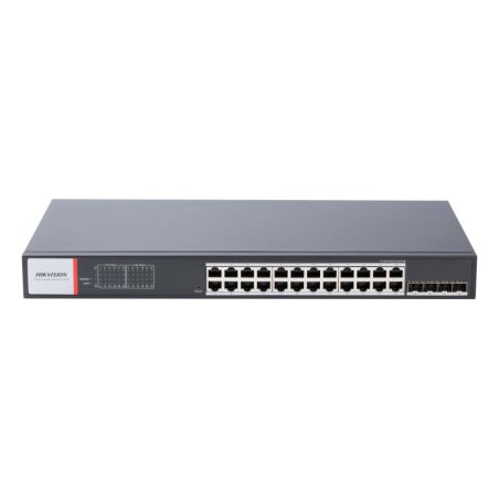 Hikvision DS-3T1528HP-SI-24P4F commutateur réseau Géré Gigabit Ethernet (10/100/1000) Connexion Ethernet, supportant