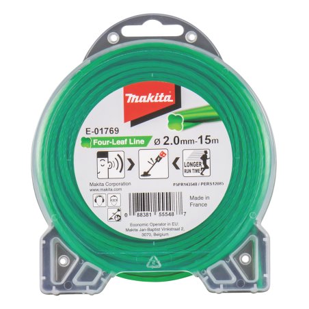 - Rasentrimmerfaden - 2 mm - Lnge: 15m - fr P/N: DUR191UZX3, DUR368LZ (E-01769)