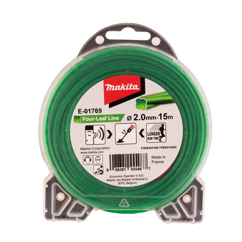 - Rasentrimmerfaden - 2 mm - Lnge: 15m - fr P/N: DUR191UZX3, DUR368LZ (E-01769)