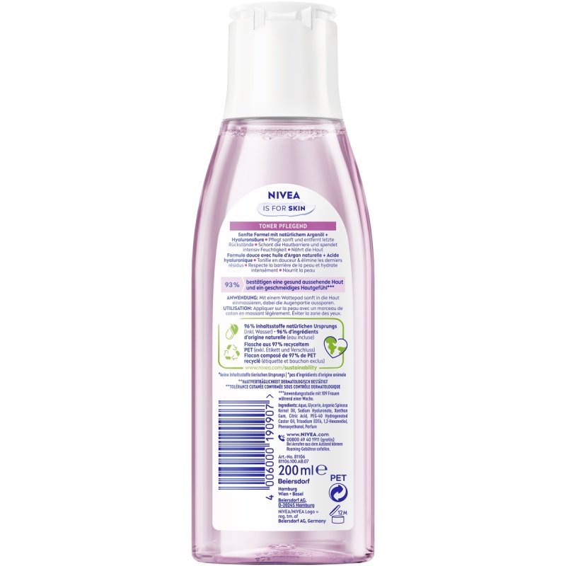 Nivea Plantbased Facial Toner 200 Milliliters