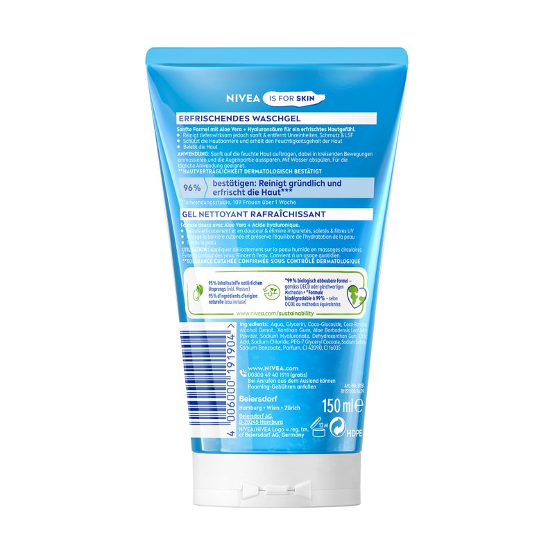 NIVEA Refreshing Cleansing gel Unisex 150 ml