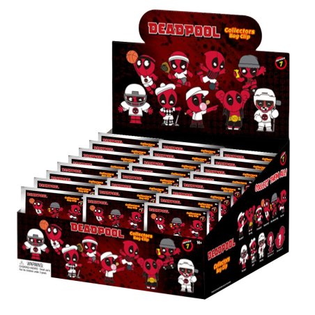 DEADPOOL - Series 7 - 3D Foam Bag Clip (Display 24 Pcs)