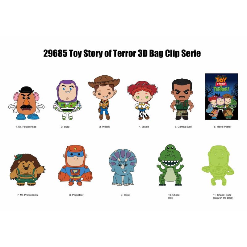 TOY STORY OF TERROR - Series 79 - 3D Foam Bag Clip (Display 24 Pcs)