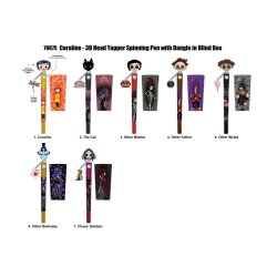 CORALINE - Stylo rotatif 3D Head Topper (Display de 16 pcs)