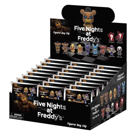 FIVE NIGHTS AT FREDDY'S - Series 1 - 3D Foam Bag Clip (Display 24 Pcs)