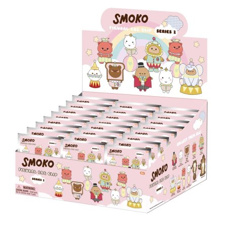 SMOKO - Series 2 - 3D Foam Bag Clip (Display 24 Pcs)