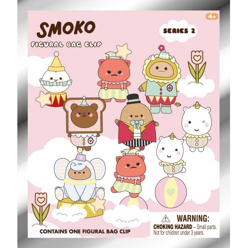 SMOKO - Series 2 - 3D Foam Bag Clip (Display 24 Pcs)