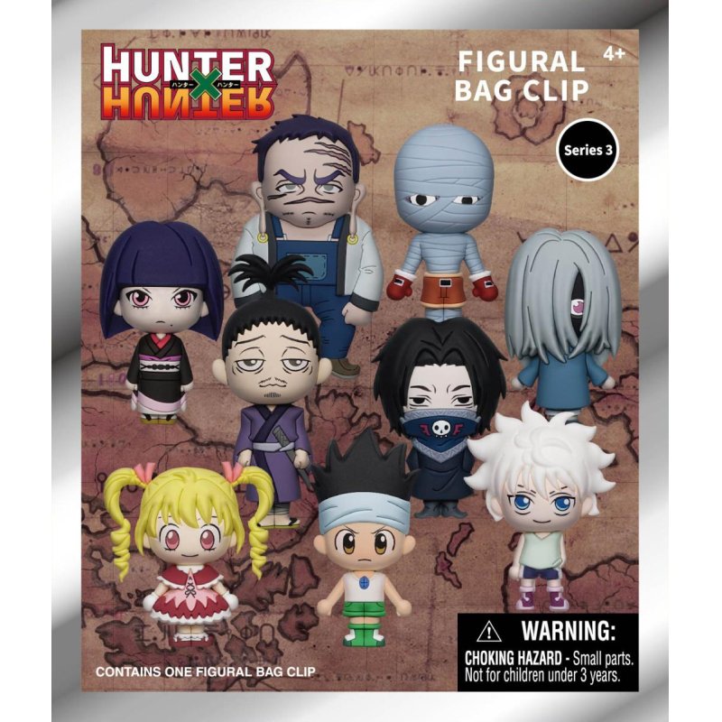 HUNTER X HUNTER - Series 3 - 3D Foam Bag Clip (Display 24 Pcs)