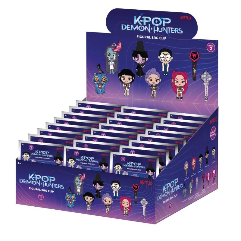 K-POP DEMON HUNTERS - Series 2 - 3D Foam Bag Clip (Display 24 Pcs)