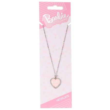 BARBIE - Collier Chaine - Coeur Rose