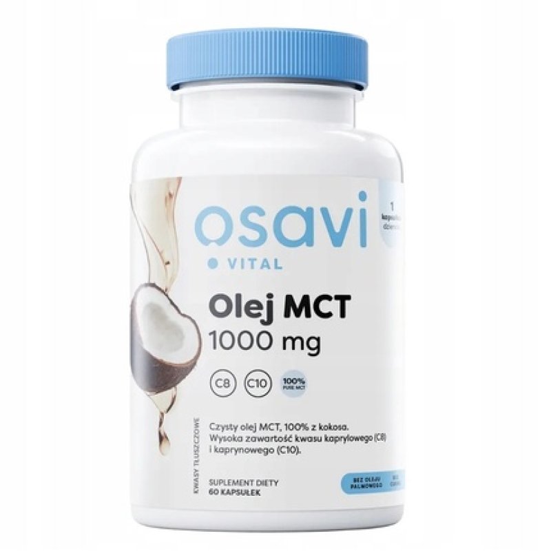 Osavi Mct Oil 1000mg Dietary Supplement 60 Capsules