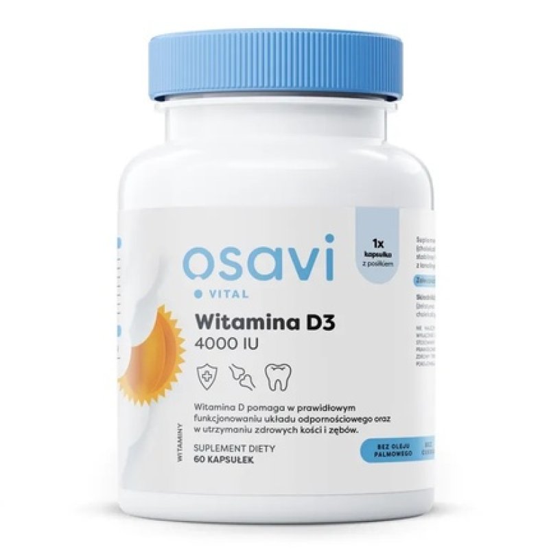 Osavi Vitamin D3 4000 Iu Dietary Supplement 60 Capsules
