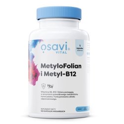 Osavi Methylfolate And Methylcobalamin B12 Dietary Supplement 120 Capsules