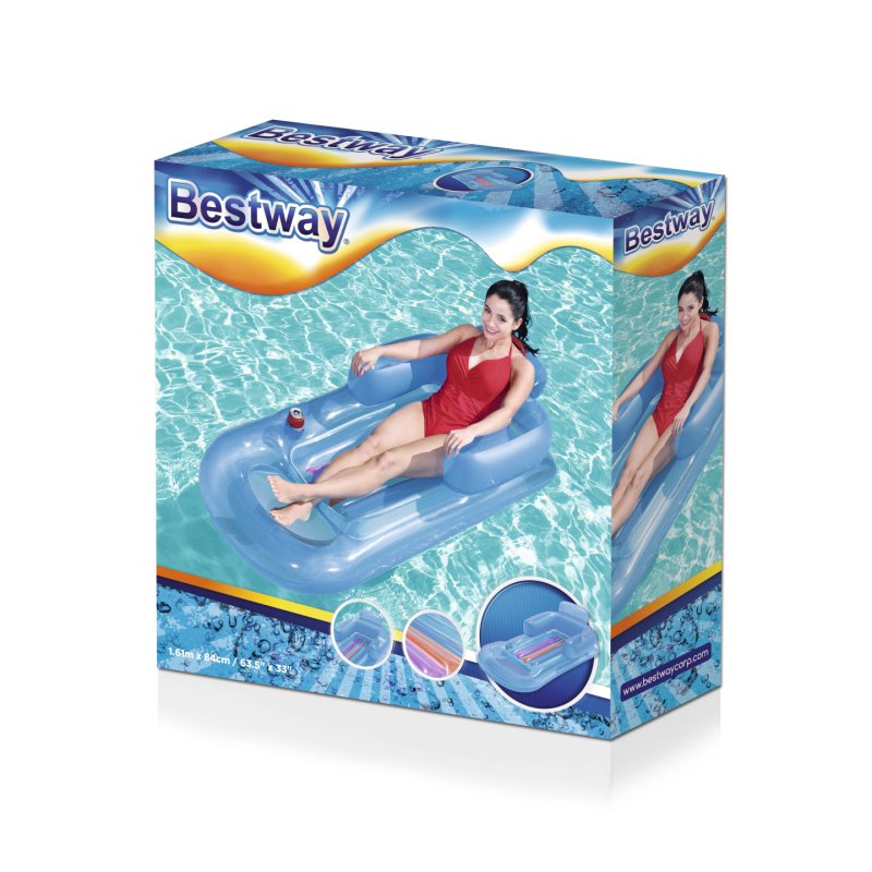 Bestway Matelas pneumatique Fashion Design avec dossier et