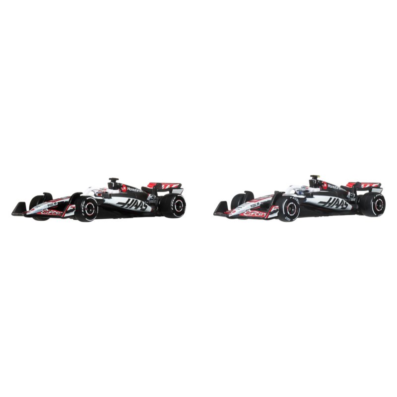 Hot Wheels Premium Formula 1 2-Pack, Set of 2 1:64 Scale Die-Cast Team Cars with Driver Numbers