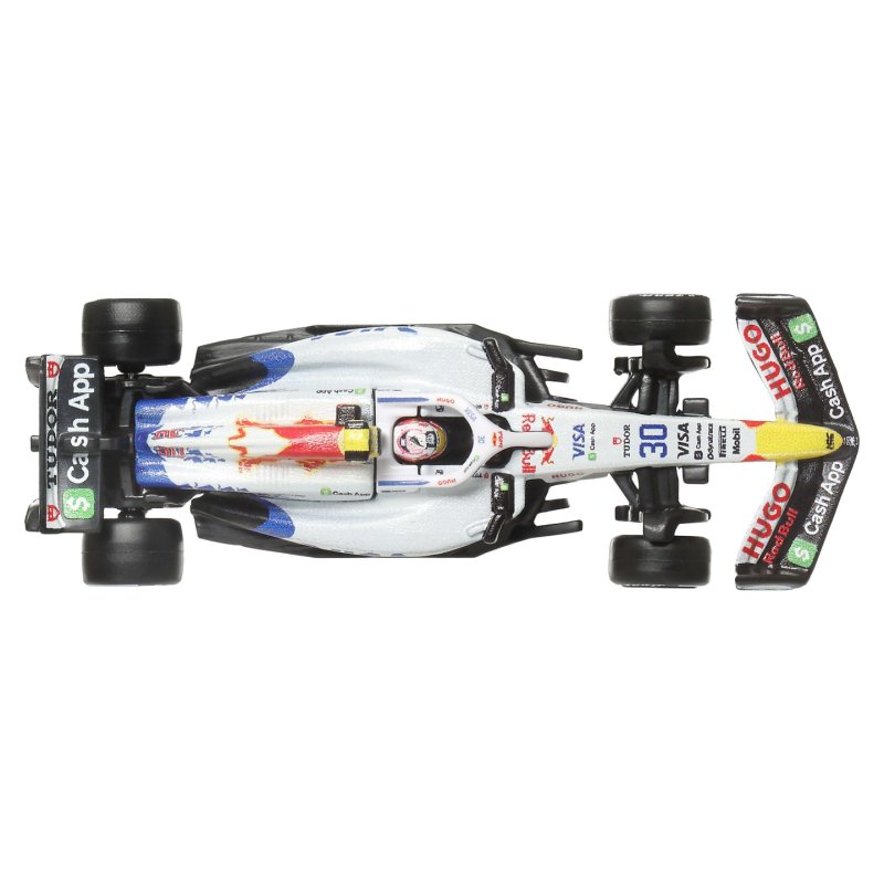 Hot Wheels Premium Formula 1 2-Pack, Set of 2 1:64 Scale Die-Cast Team Cars with Driver Numbers